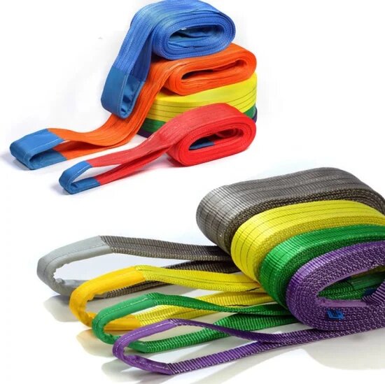 Sangles de Levage Plates en Polyester (Duplex Slings) : Code Couleur et Facteur de Sécurité 7:1